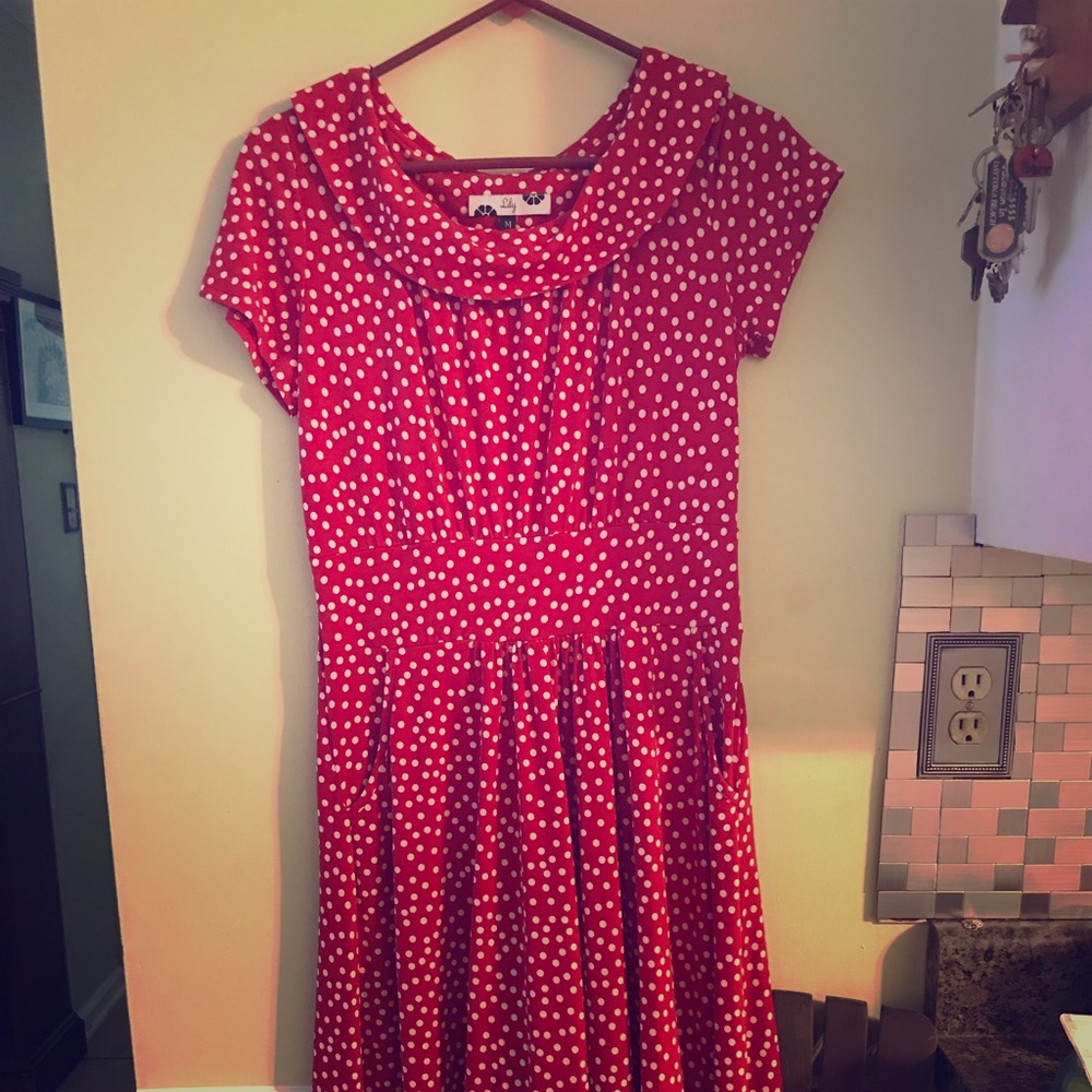 Vintage women’s poke a dot dress